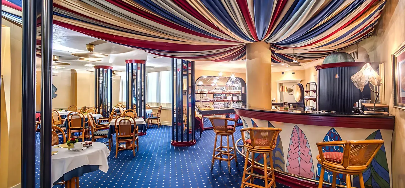 Bar area view of Auriga Hotel Milan, Italy